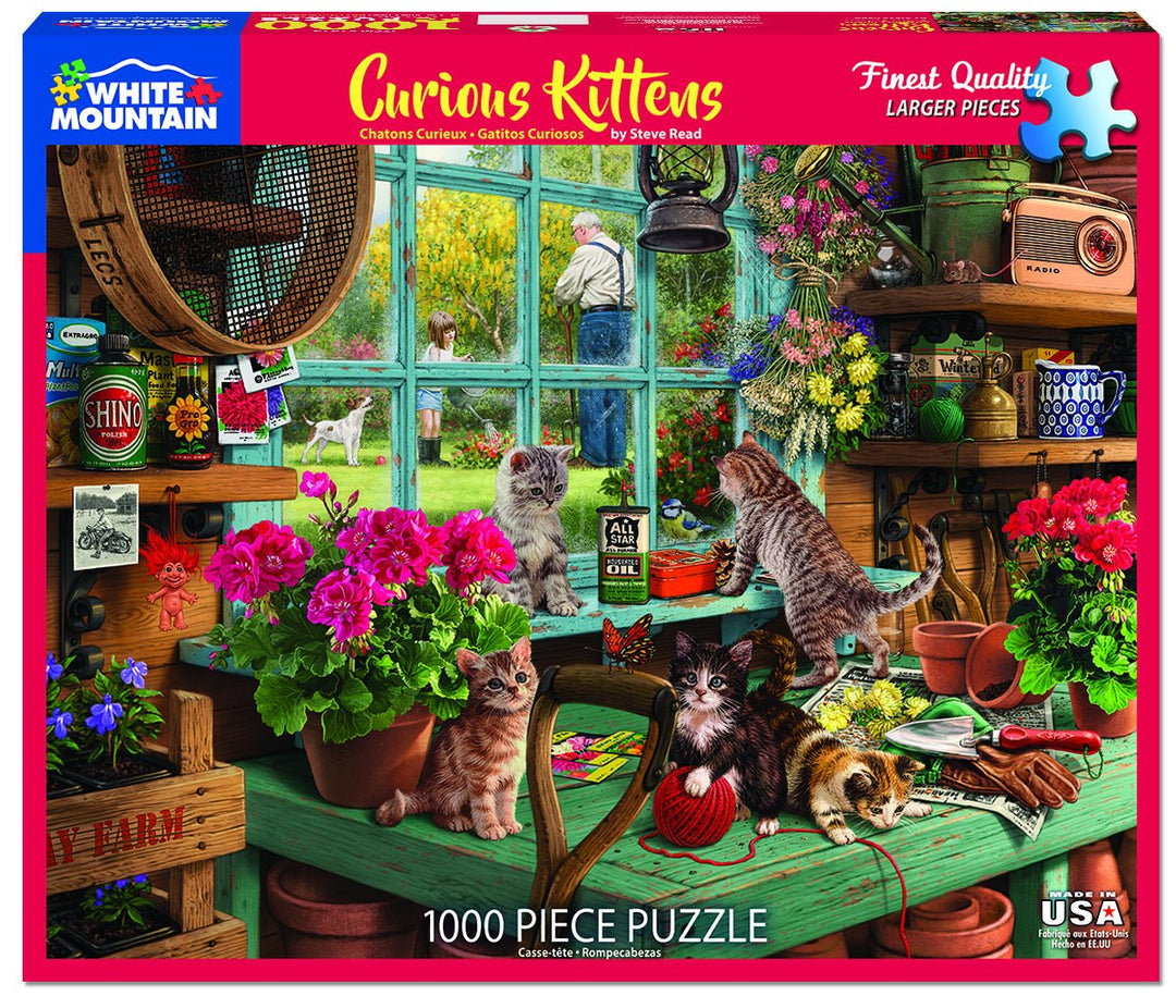 White Mountain Puzzle - Curious Kittens