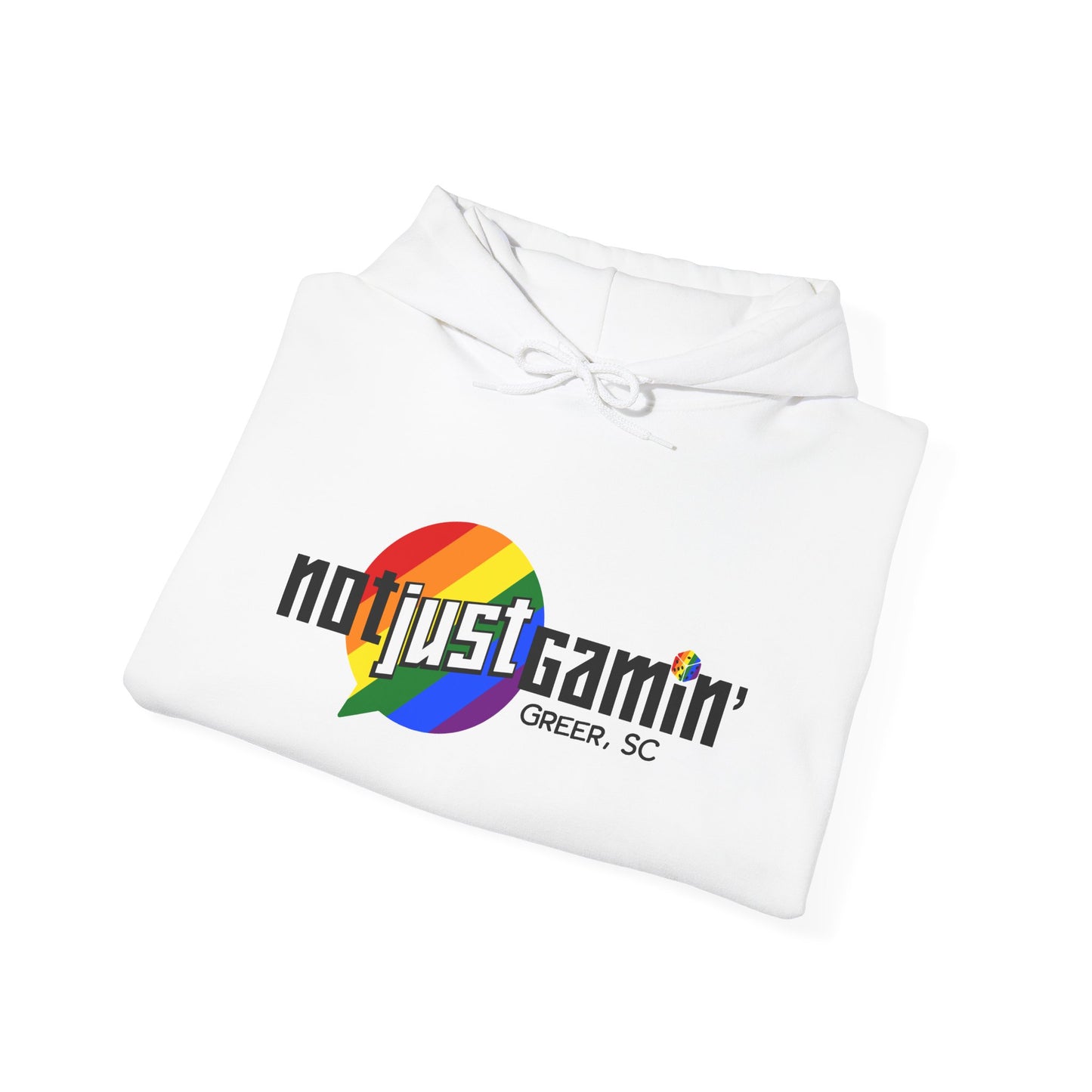 Not Just Gamin' Pride Unisex Heavy Blend™ Hooded Sweatshirt