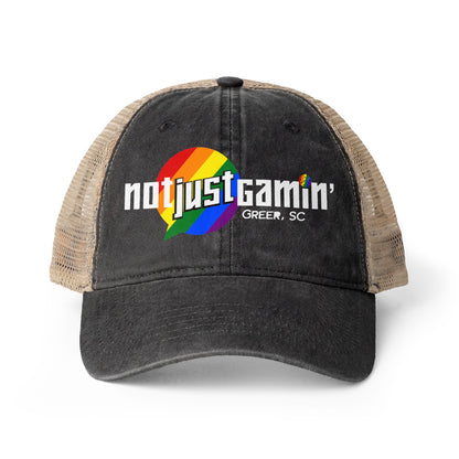 Not Just Gamin' Women's Pride Washed Mesh-Back Cap