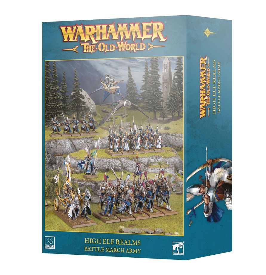 Warhammer The Old World - High Elf Realms: Battle March Army