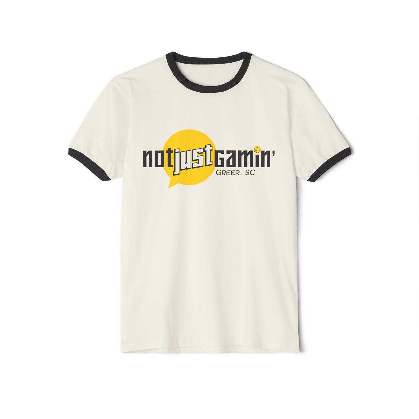 Not Just Gamin' Unisex Cotton Ringer T-Shirt