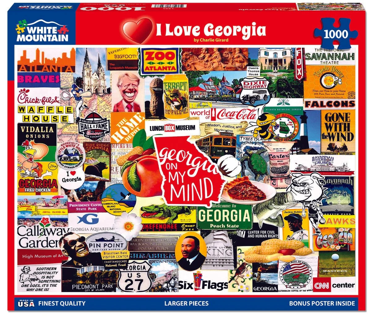White Mountain Puzzles - I Love Georgia