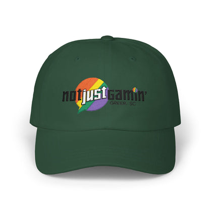 Not Just Gamin' Pride Embroidered Casual Baseball Hat