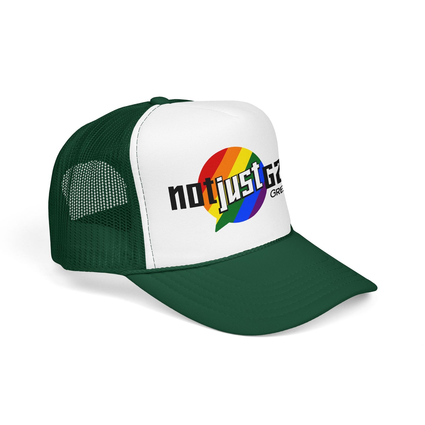 Not Just Gamin' Pride Foam Trucker Hat