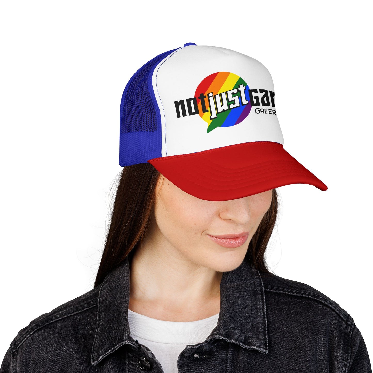 Not Just Gamin' Pride Foam Trucker Hat