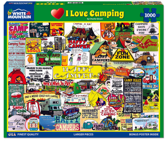 White Mountain Puzzle - I Love Camping