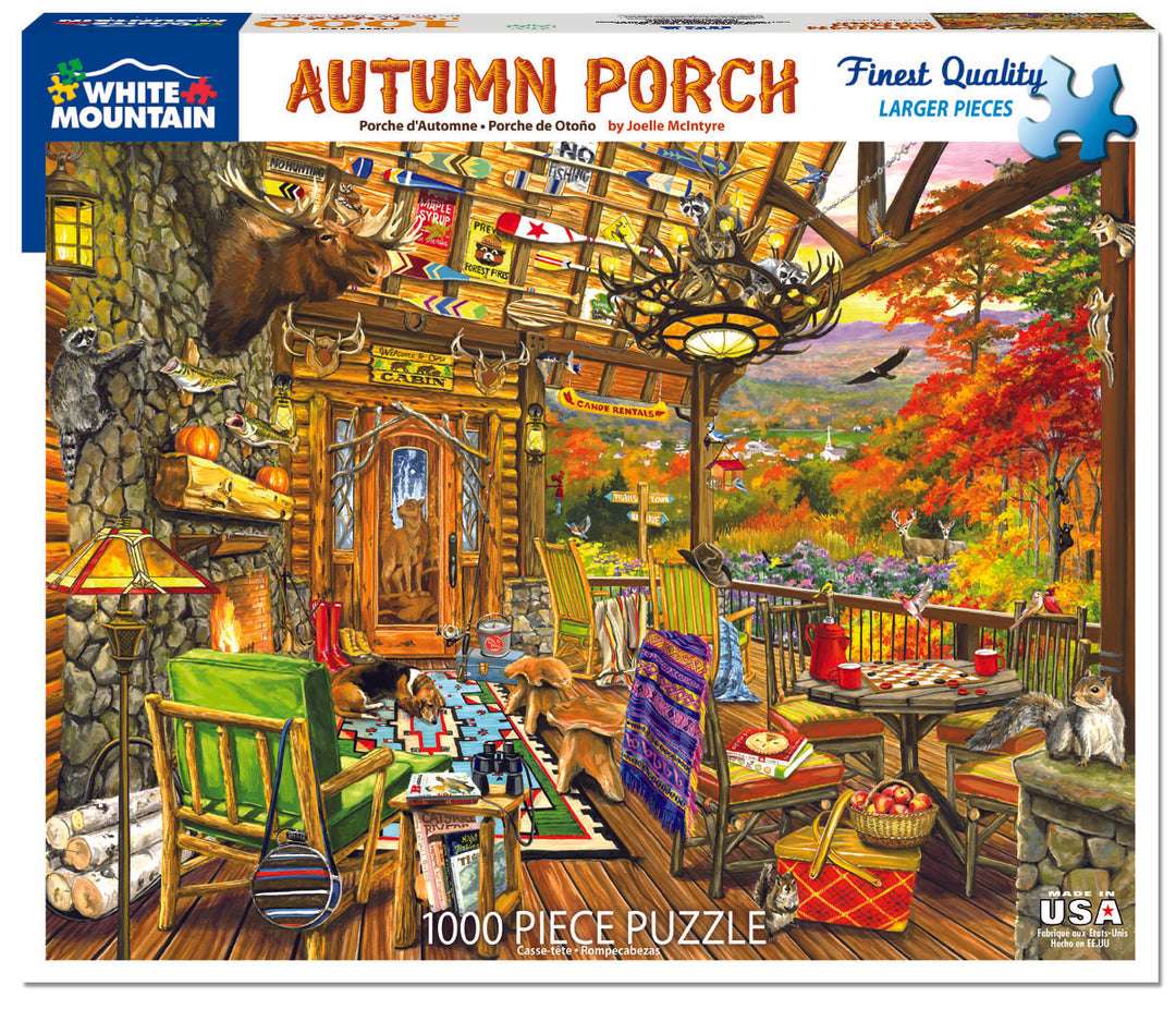 White Mountain Puzzle - Autumn Porch