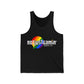 Not Just Gamin' Pride Unisex Jersey Tank