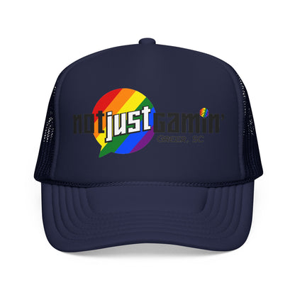 Not Just Gamin' Pride Foam Trucker Hat