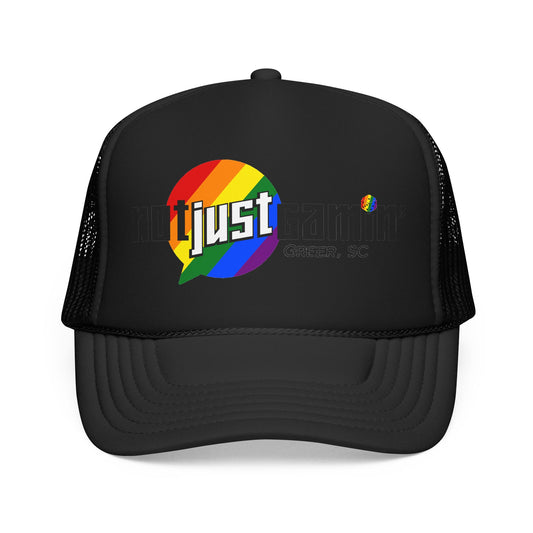 Not Just Gamin' Pride Foam Trucker Hat