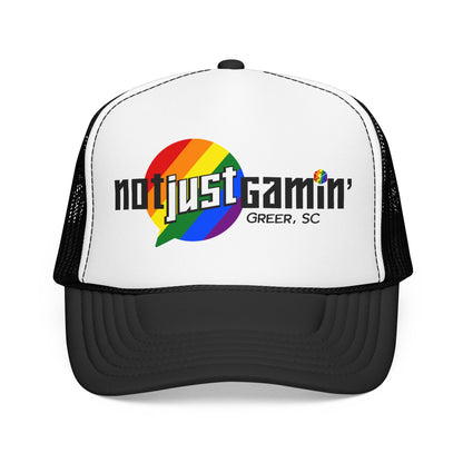 Not Just Gamin' Pride Foam Trucker Hat