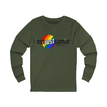 Not Just Gamin' Pride Unisex Jersey Long Sleeve Tee