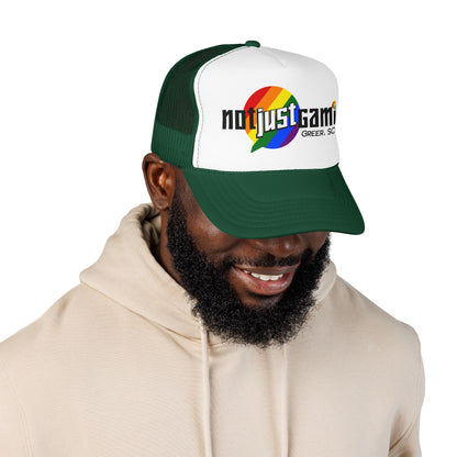 Not Just Gamin' Pride Foam Trucker Hat