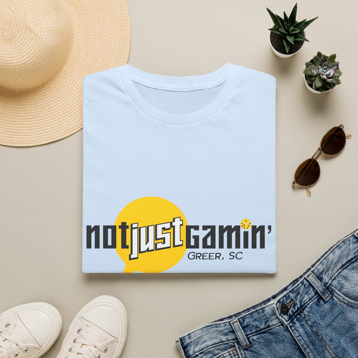 Not Just Gamin' T-Shirt — Greer, SC Retro Gaming Tee