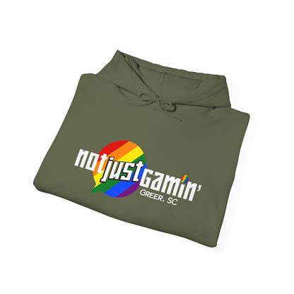 Not Just Gamin' Pride Unisex Heavy Blend™ Hooded Sweatshirt