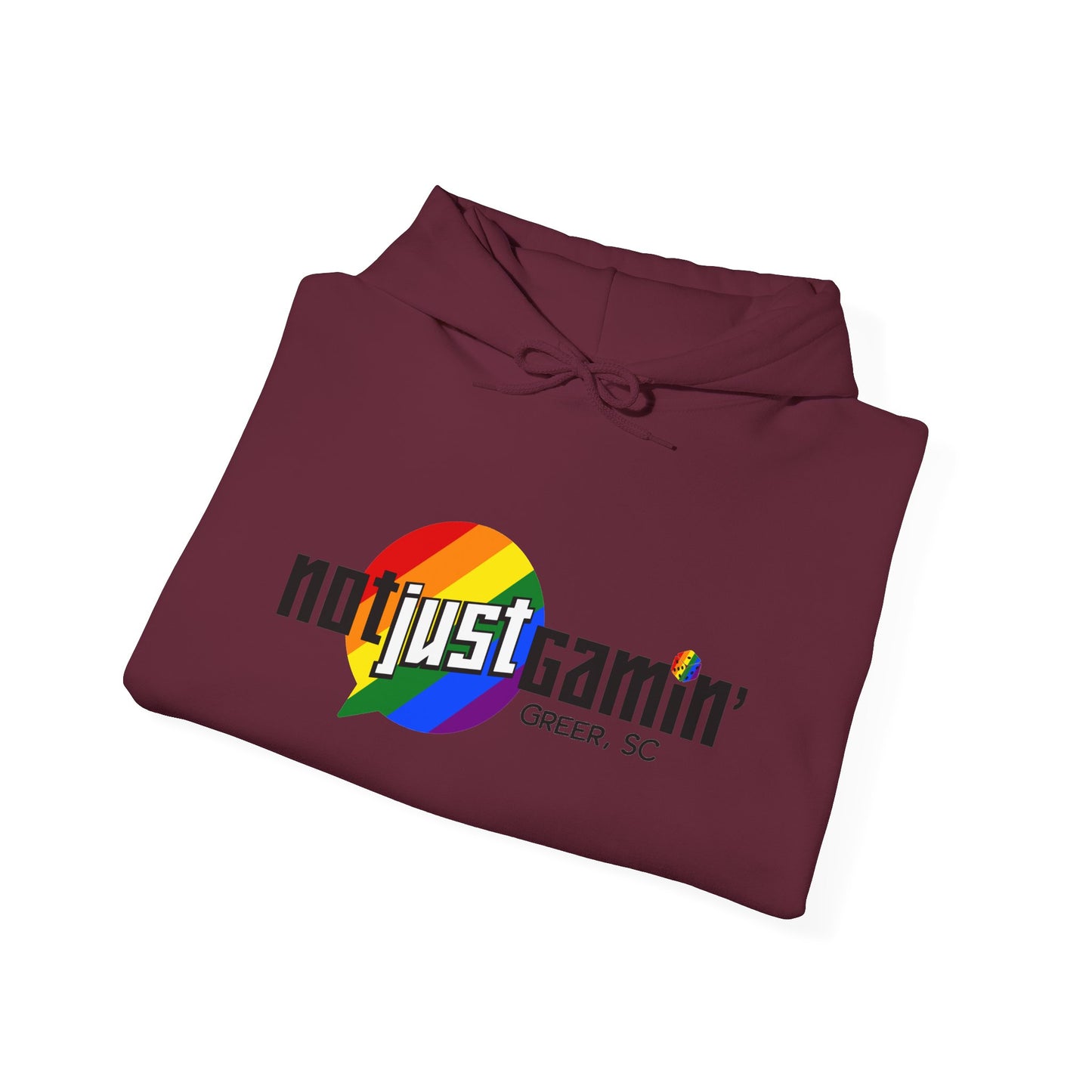 Not Just Gamin' Pride Unisex Heavy Blend™ Hooded Sweatshirt