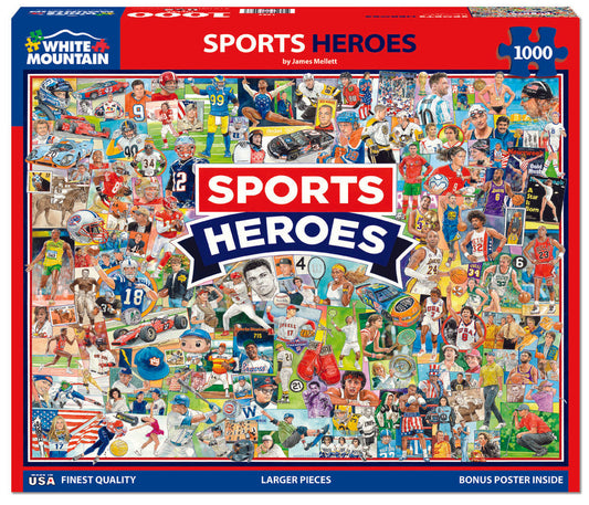 White Mountain Puzzle - Sports Heroes