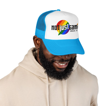 Not Just Gamin' Pride Foam Trucker Hat