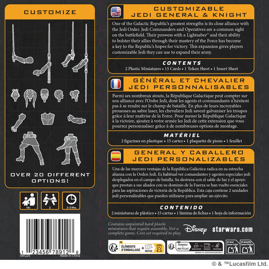 Star Wars Legion - Customizable Jedi General And Knight