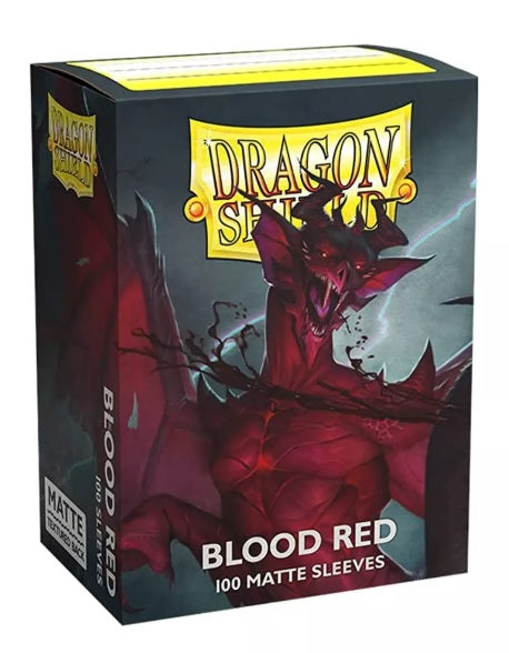 Dragon Shield - Blood Red Matte Non-Glare Card Sleeves