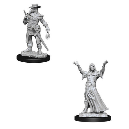 Deep Cuts Unpainted Miniatures: W15 - Plague Doctory & Cultist
