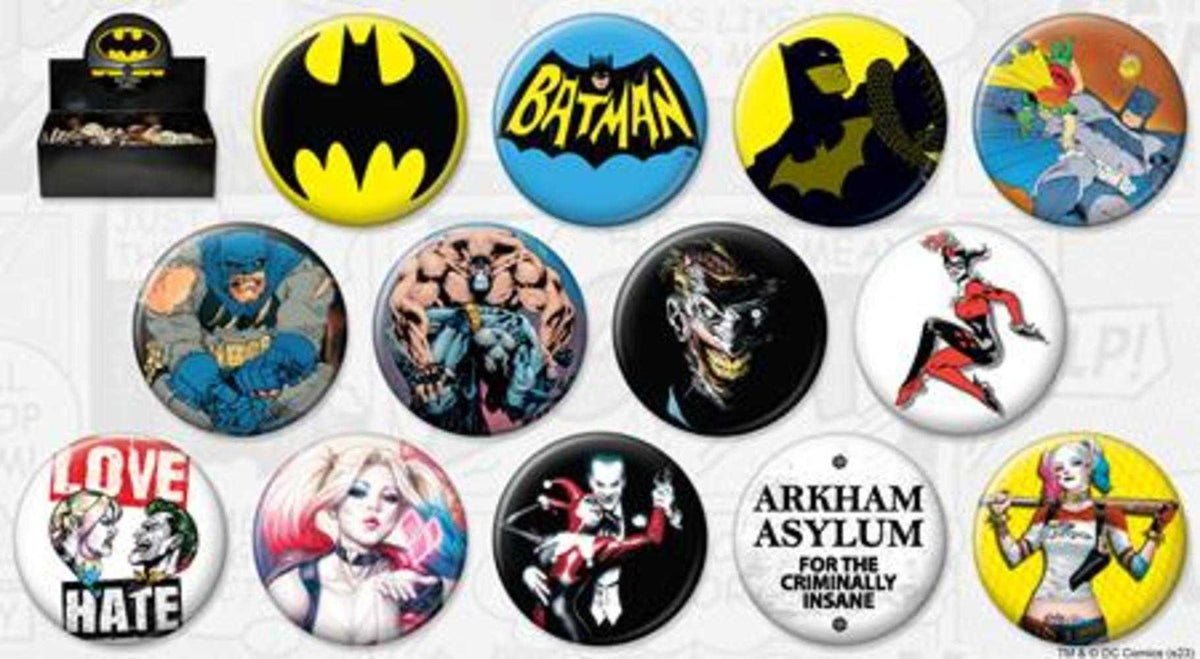 DC Batman Assorted Button (1 count)