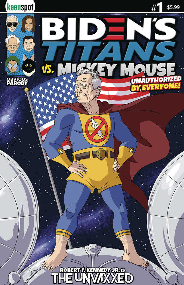 Bidens Titans vs Mickey Mouse (Unauth) #1 Cover C Rfk Jr Unvax