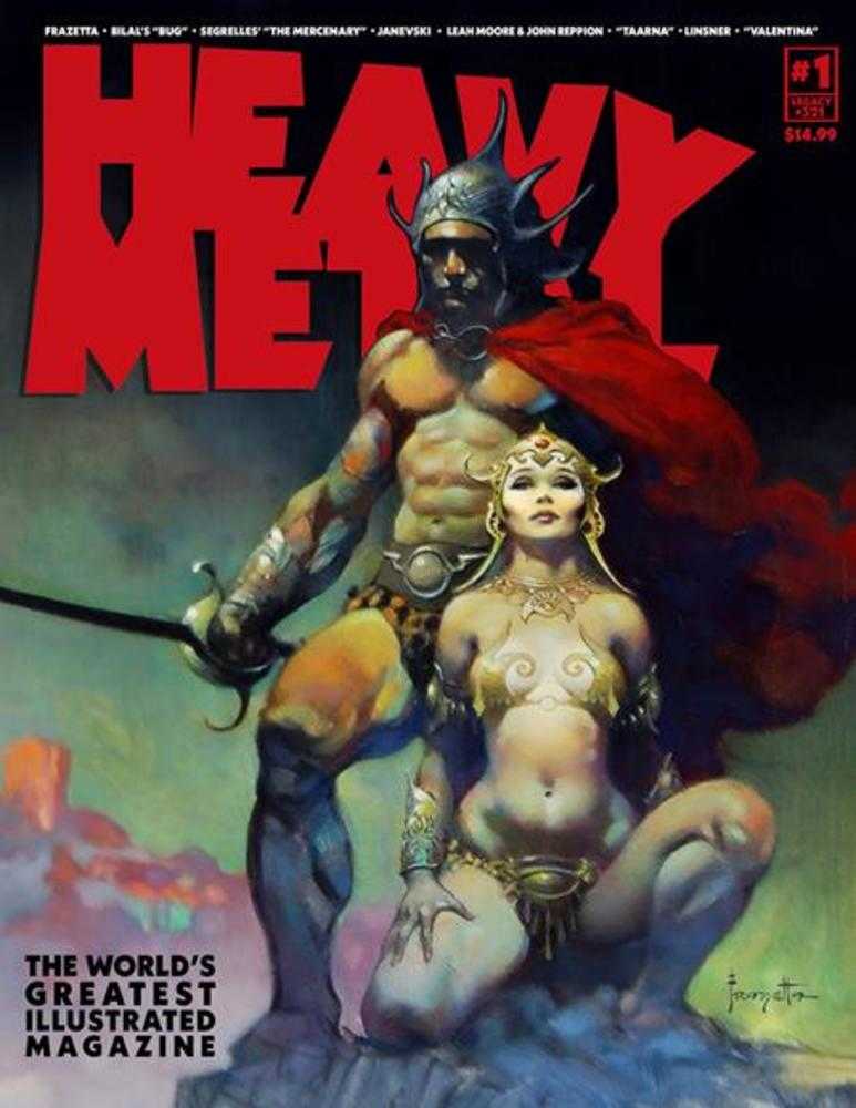Heavy Metal Magazine #1 Cover B Frank Frazetta (Mature)