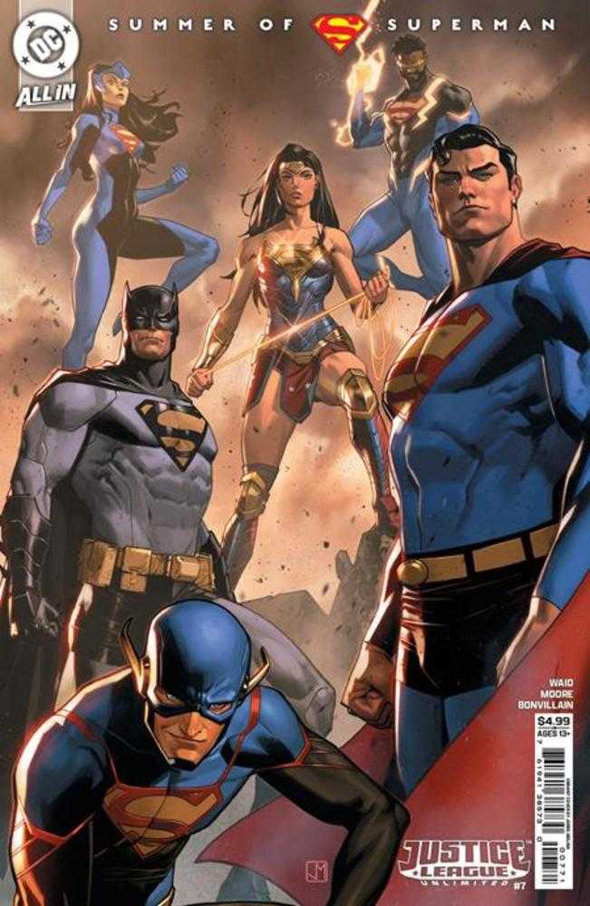 Justice League Unlimited #7 Cover E Jorge Molina Supersmash-Up Card Stock Variant (We Are Yesterday)