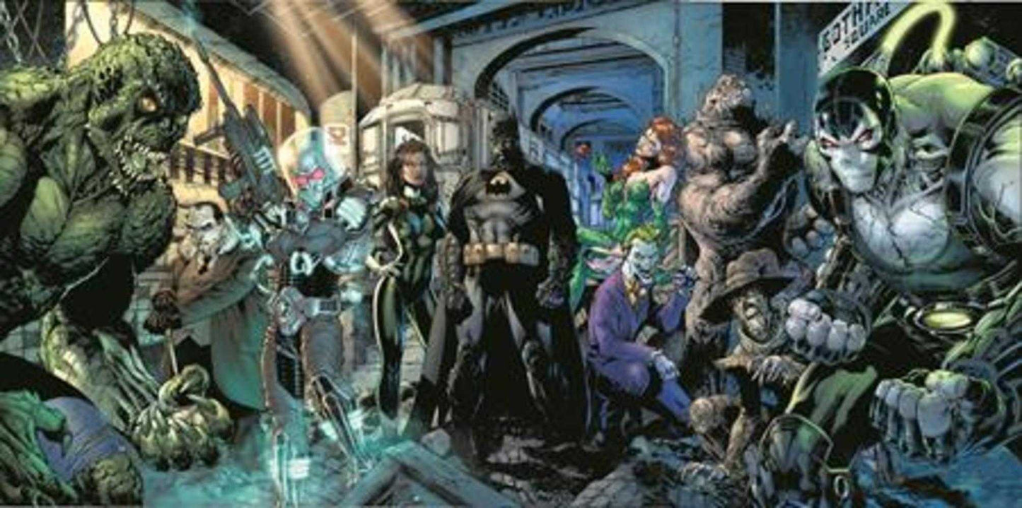 Batman #163 Cover E Jim Lee & Scott Williams Batman Connecting Gatefold Variant