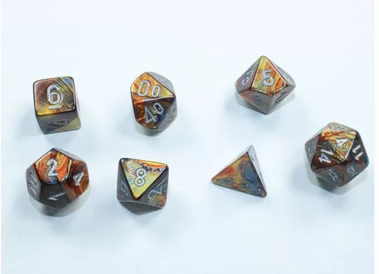 Chessex - Lustrous Gold / Silver Mini Polyhedral Die Set