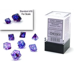 Chessex - Nebula Nocturnal / Blue Mini Polyhedral Die Set