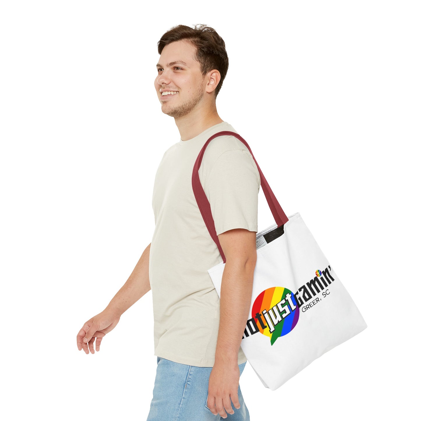 Not Just Gamin' Pride Tote Bags