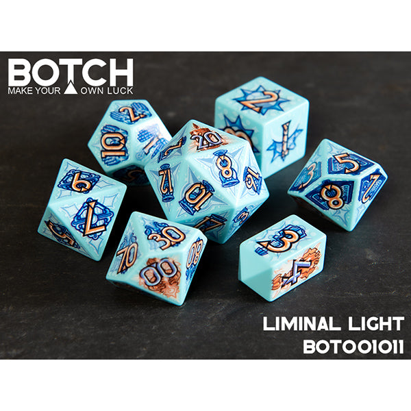 7-Die Set Botch Dice: Liminal Light