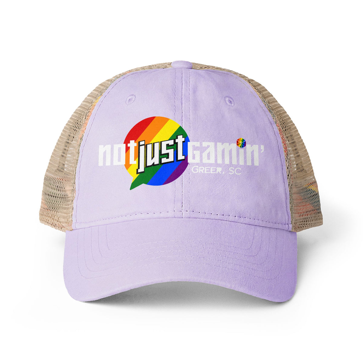 Not Just Gamin' Women's Pride Washed Mesh-Back Cap