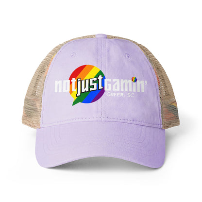 Not Just Gamin' Women's Pride Washed Mesh-Back Cap