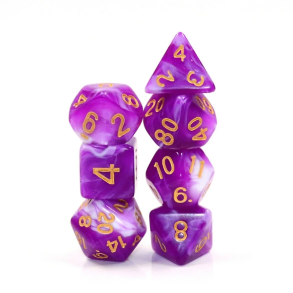 Foam Brain - Berry Cream RPG Dice Set