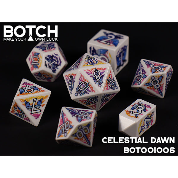 7-Die Set Botch Dice: Celestial Dawn