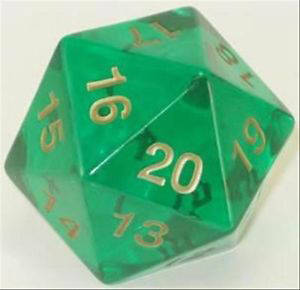 55mm D20 Countdown (spindown) Dice