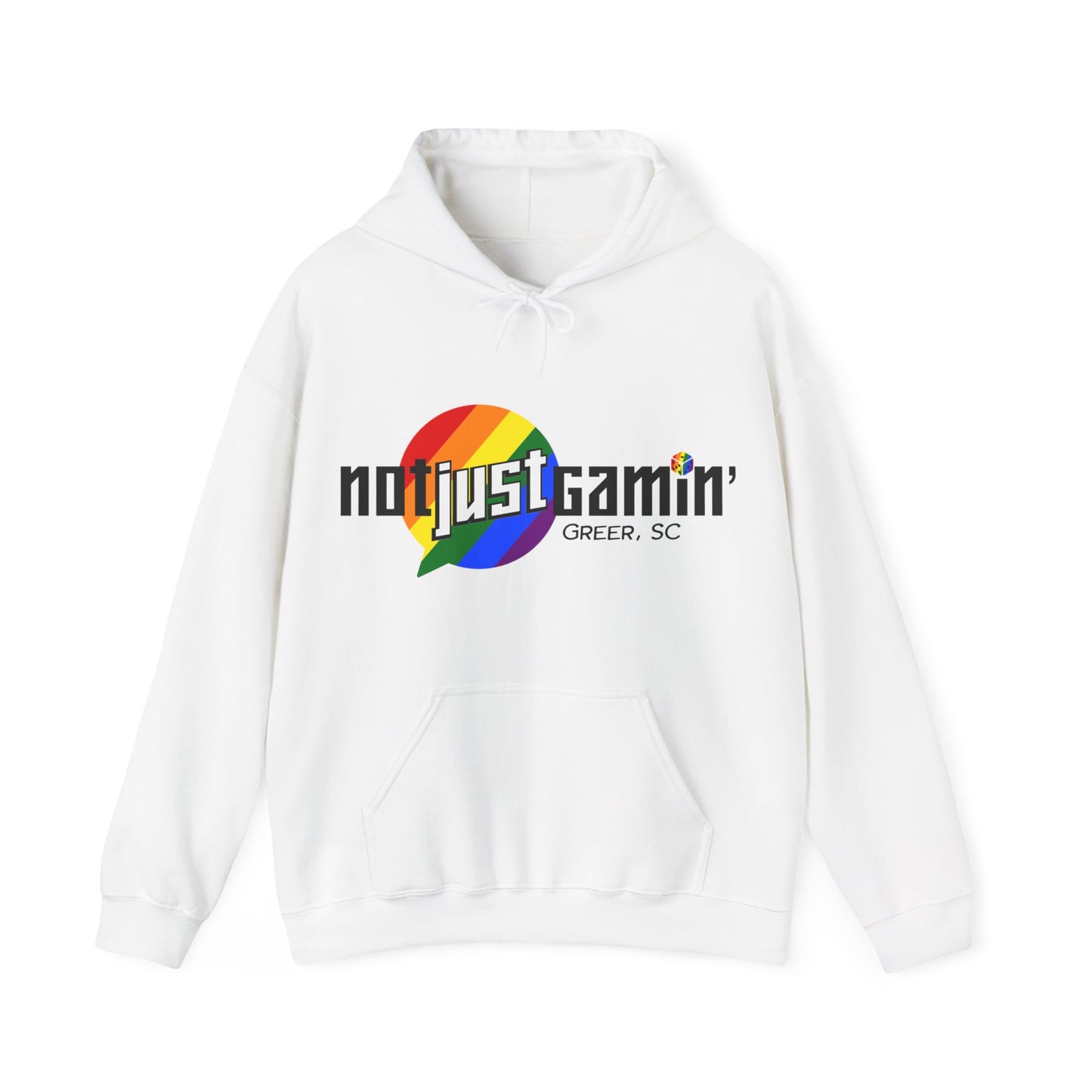 Not Just Gamin' Pride Unisex Heavy Blend™ Hooded Sweatshirt