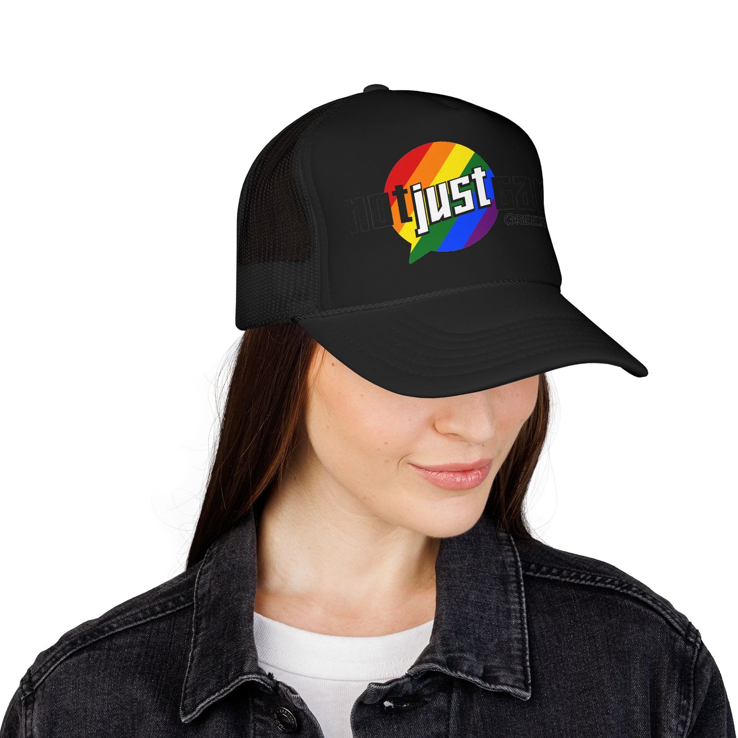 Not Just Gamin' Pride Foam Trucker Hat