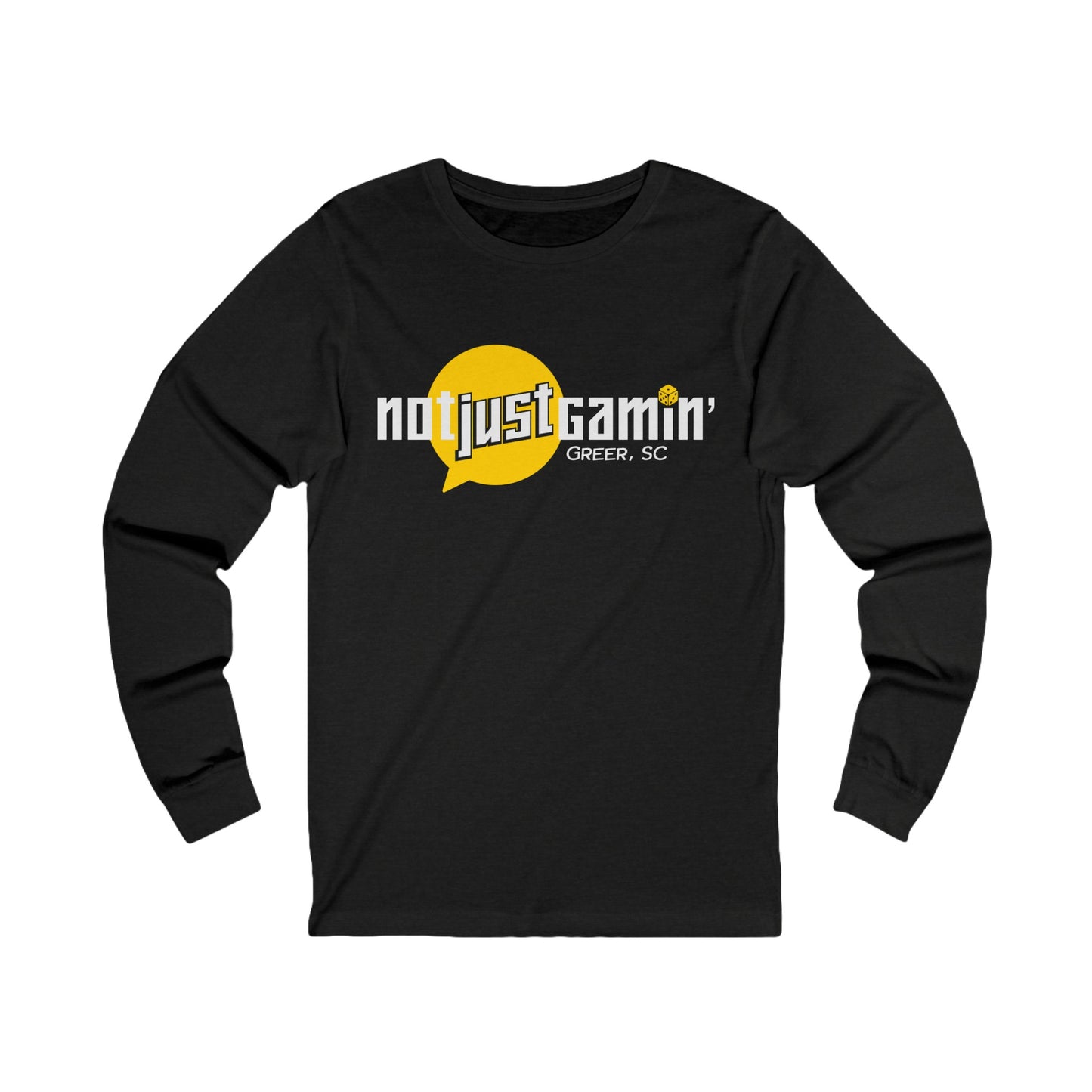 Not Just Gamin' Unisex Jersey Long Sleeve Tee