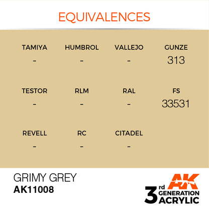 AK Interactive 3G Acrylic Paint: Grimy Grey