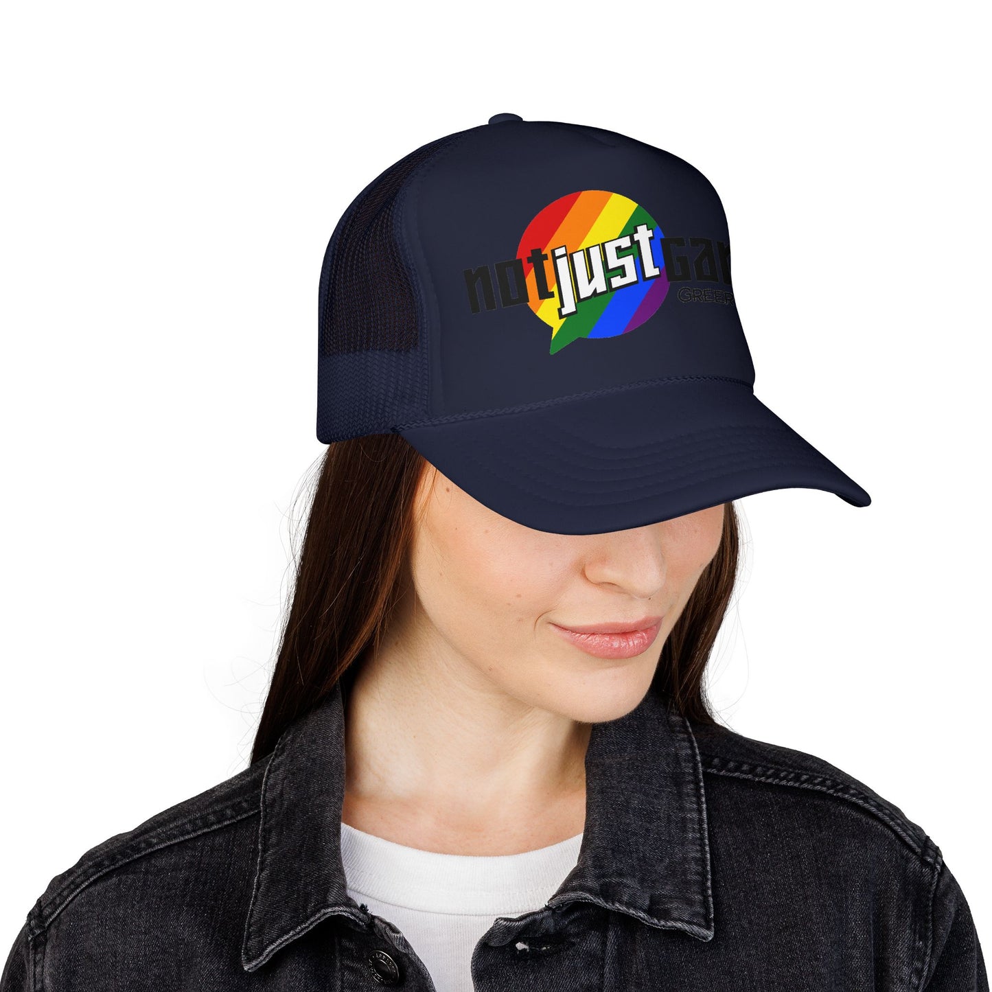 Not Just Gamin' Pride Foam Trucker Hat