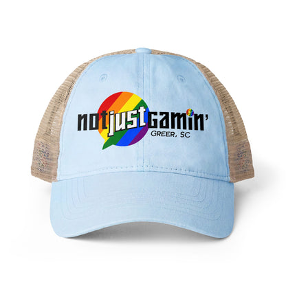 Not Just Gamin' Women's Pride Washed Mesh-Back Cap