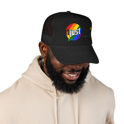 Not Just Gamin' Pride Foam Trucker Hat