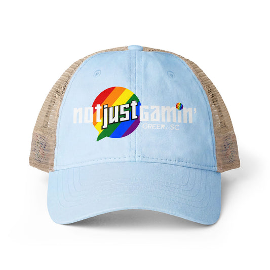 Not Just Gamin' Women's Pride Washed Mesh-Back Cap
