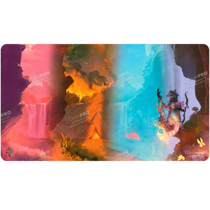 MTG - Playmat, Bloomburrow Season Lands: Mountain (Four Seasons)