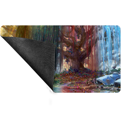 MTG - Playmat, Bloomburrow Season Lands: Three Tree City (Four Seasons) AR Enhanced