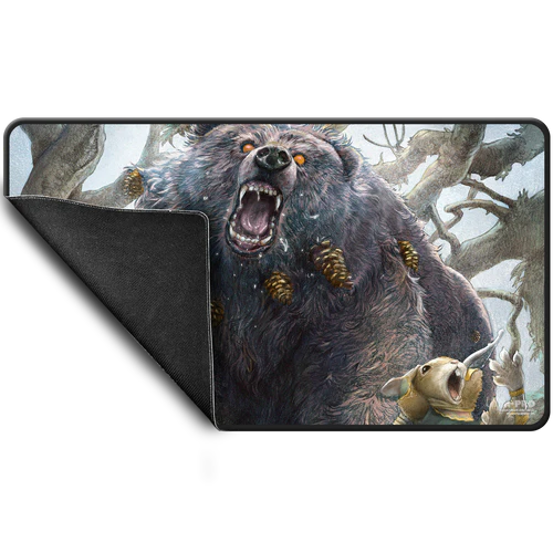 MTG - Playmat, Bloomburrow Lumra, Bellow of the Woods Black Stitched